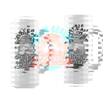 Palm Beach Florideacances Océan Palmier Été Coucher De Soleil Tasse - Cadeauxyz