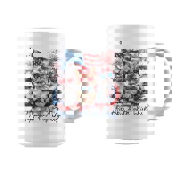 Patriotic Cats American Flag Cat Happy 4Th Of July Coffee Mug - Thegiftio