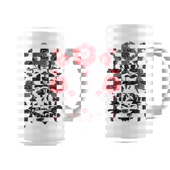 Patrón Tradicional Ucraniano Inspirado Enyshyvanka Taza de café - Regaloses