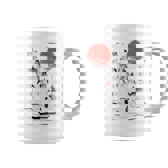 Paysage Traditionnel Japonais Rouge Coucher Deoleil Tasse - Cadeauxyz