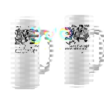Peace Love Golf Player Tie Dye Golf Lovers Coffee Mug - Thegiftio UK