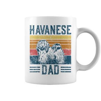 Perro Havanese Dad -Intage Havanese Dad Taza de café - Regaloses