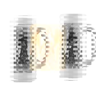 Pinup Girl 男性用 セクシーエンジェルガール 2 バックプリント コーヒーマグ - Kawaiitshirt