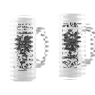 Polska Polish Eagleintage Distressed Polonia Escudo De Armas Taza de café - Regaloses