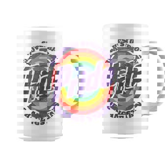 Pride Removes Stubborn Orange Stains Pride Month Lgbtq Retro Coffee Mug - Thegiftio UK