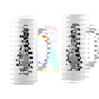 Punkuin 面白い パンクロック パンクロック ペンギン 長袖tシャツ コーヒーマグ - Kawaiitshirt