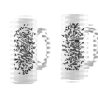 Radicalized By Basic Decency Floral Social Justice Protest Coffee Mug | Mazezy