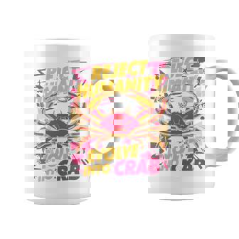 Reject Humanity Evolve To Crab ファニーカニ 長袖tシャツ コーヒーマグ - Kawaiitshirt