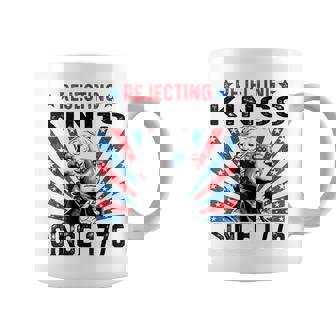 Rejecting Kings Since 1776 Distressed Usa Flag Vintage Coffee Mug | Mazezy