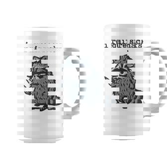 I Require Snacks Raccoon Coffee Mug | Mazezy