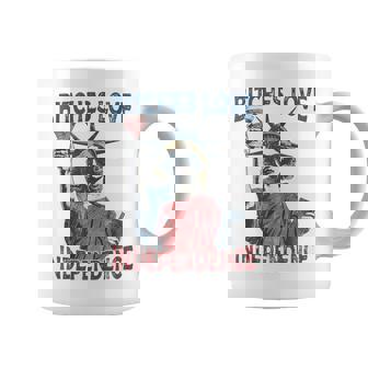 Retro Bitches Love Independence 4Th Of July Coffee Mug - Thegiftio UK