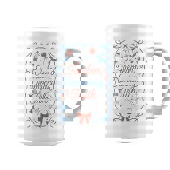 Retro 4Th Of July Liberal Freedom Democracy Truth Cute Coffee Mug - Monsterry