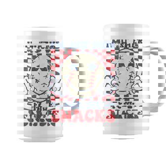 Retro I'm Just Here For The Snacks Baseball Boys Game Day Coffee Mug - Thegiftio UK