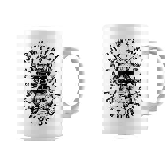 Retro Not My Trash Not My Dumpster Vintage Raccoon Trash Coffee Mug | Mazezy