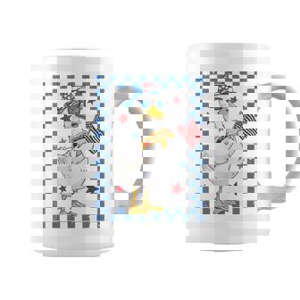 Retro Patriotic Goose Red White And Blue 4Th Of July Usa Coffee Mug - Monsterry