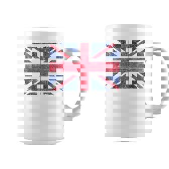 Retro Union Jack Vintage British Flag Great Britain Uk Coffee Mug | Mazezy