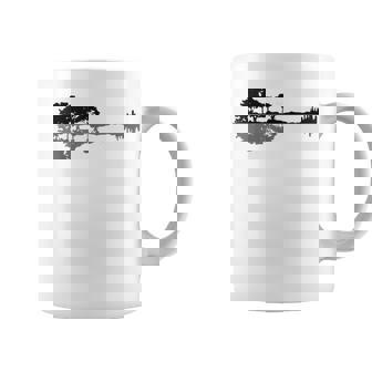 Rock Music Guitarra De La Madera Música Naturaleza Guitarra Taza de café - Regaloses