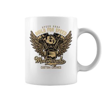 S Moteras Rockabilly Hombre Intage Motos Manga Larga Taza de café - Regaloses