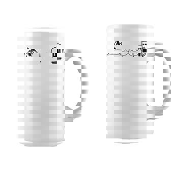 Senderismo Cerveza Ecg Ritmo Cardíaco Escalada Al Aire Libre Taza de café - Regaloses