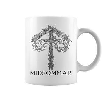 Solsticio Deerano Maypole Midsommar Festivalueciaolsticio Deerano Taza de café - Regaloses