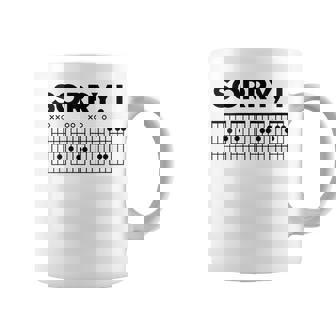 Sorry I-Dgaf Guitar Hidden Message Accords De Guitare Tasse - Cadeauxyz