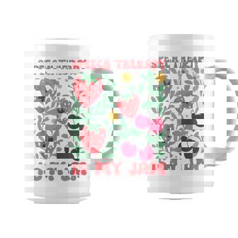 Speech Therapy Is My Jam Boho Floral Speech Pathology Slp Coffee Mug - Monsterry