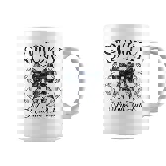 Spooky Mamas Club ソーシャル ハロウィン ダークコケット ブラック リボン コーヒーマグ - Kawaiitshirt