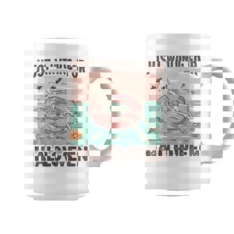Spooky Summer Skeleton Just Waiting For Halloween Coffee Mug | Mazezy