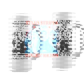 Stars Stripes & Equal Rights 4Th Of July Retro Groovy Women Coffee Mug - Thegiftio UK