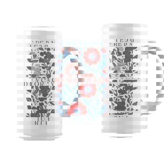 Subtle Freedom Democracy Truth Boho Floral 4Th Of July Coffee Mug - Monsterry