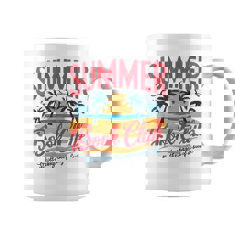 Summer Retro Book Club Beach Vacation Coffee Mug - Thegiftio UK