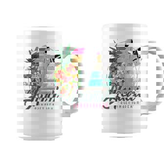 Sunset Beach Hawaii、サーフィンサーフボードレトロ、バックプリント コーヒーマグ - Kawaiitshirt