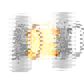 Sweetummer Time 鮮やかなフローラルピーチ 長袖tシャツ コーヒーマグ - Kawaiitshirt