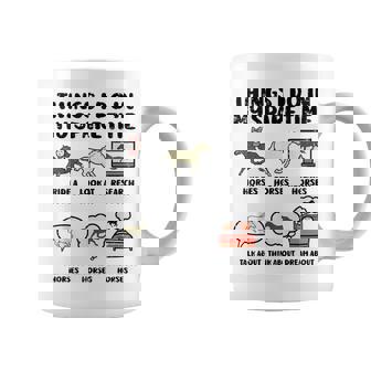 Things I Do Mypare Time 馬 面白い 乗馬 メンズ レディース コーヒーマグ - Kawaiitshirt