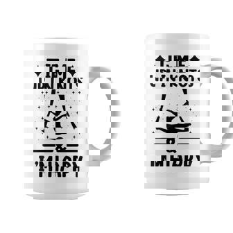 Tie Me Up In Knots & I'm Happy エアリアル ヨガ 体操選手 エアリスト コーヒーマグ - Kawaiitshirt