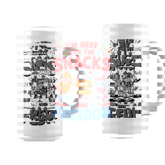 Toddler Im Here For Snacks Freedom Hotdog 4Th July Boy Coffee Mug - Monsterry