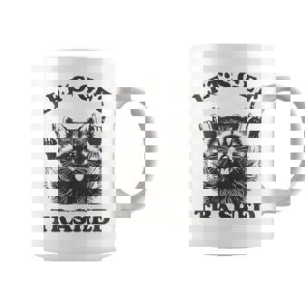 Lets Get Trashed Raccoon Stuff Trash Panda Raccon Coffee Mug | Mazezy