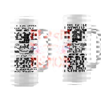 I Have Two Titles Mom And Memom Red Buffalo Coffee Mug - Monsterry