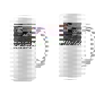 Txq Fiction 白tシャツ（半袖）背面 コーヒーマグ - Kawaiitshirt