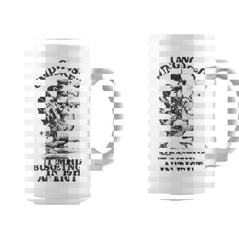 Undiagnosed But Something Ain't Right Raccoon Chicken Coffee Mug | Mazezy
