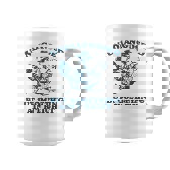 Undiagnosed But Something Ain't Right Raccoon Chicken Cowboy Coffee Mug - Thegiftio UK