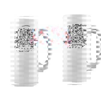 Usa Est 1776 Coquette Bow 4Th Of July Usa Floral Girl Preppy Coffee Mug | Mazezy