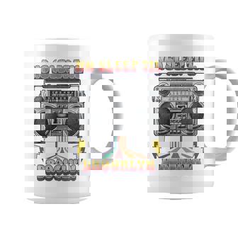 Vintage No Sleep Til Brooklyn Retro Style Stereo Radio Coffee Mug | Mazezy