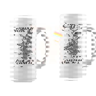 Vintage Sounds Gay Count Me In Racoon Lgbt Lgbtq Pride Month Coffee Mug - Monsterry