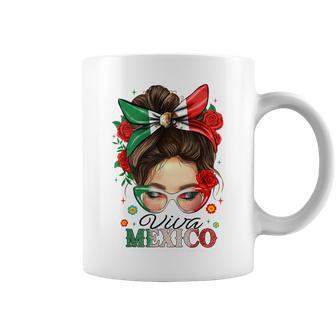 Viva Mexico Independence Day Girls Mexican Flag Coffee Mug | Seseable FR
