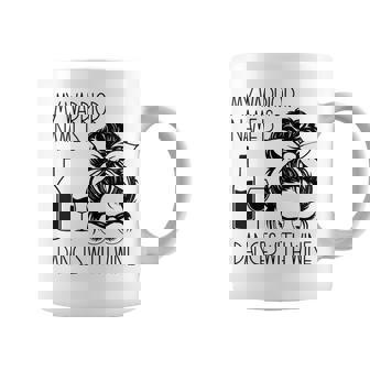 My Warrior Name Is Dances With Wine Messy Bun Mother's Day Coffee Mug | Mazezy
