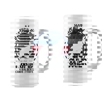 Work Hardo Dog Have Life 面白いレトロキャバリア コーヒーマグ - Kawaiitshirt