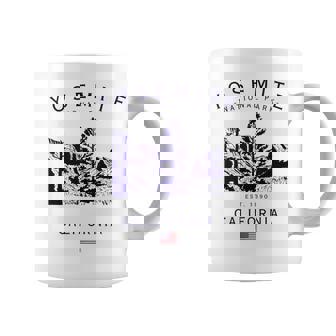 Yosemite National Park California Mountains Drapeau Américain Tasse - Cadeauxyz