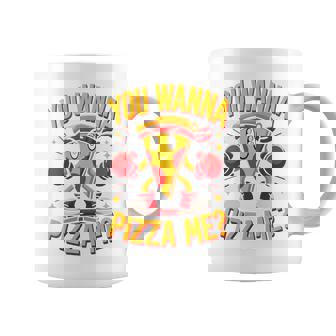 You Wanna Pizza Me 面白い ファイター ピザ愛好家 ファーストフード しゃれ 長袖tシャツ コーヒーマグ - Kawaiitshirt