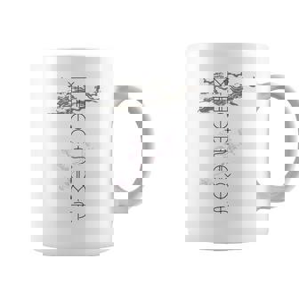 「麒麟に似た雲／とほかみえみため」 言霊 ホツマ文字 ヲシテ文字 とほかみゑひため 龍神 開運 お守り バックプリント コーヒーマグ - Kawaiitshirt